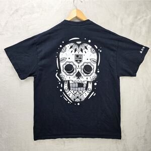 LA Kings Day Of The Dead Dia De Los Muertos Skull Tee Shirt Size XL SGA NHL